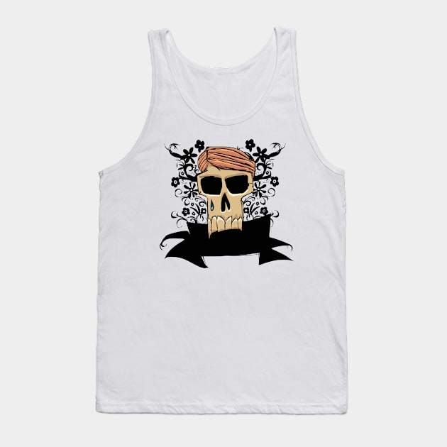 Crying Skull Tank Top by viSionDesign